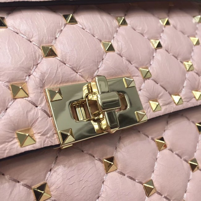 VALENTINO Quilted leather shoulder bag 45276 pink