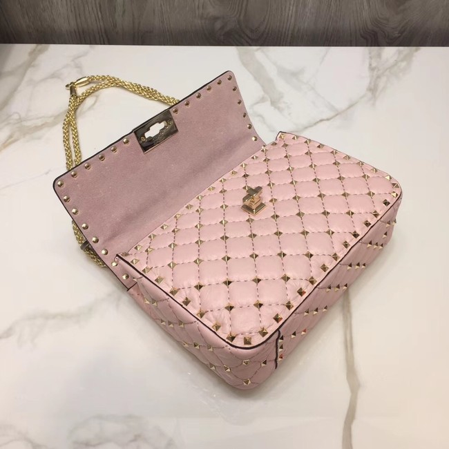 VALENTINO Quilted leather shoulder bag 45276 pink