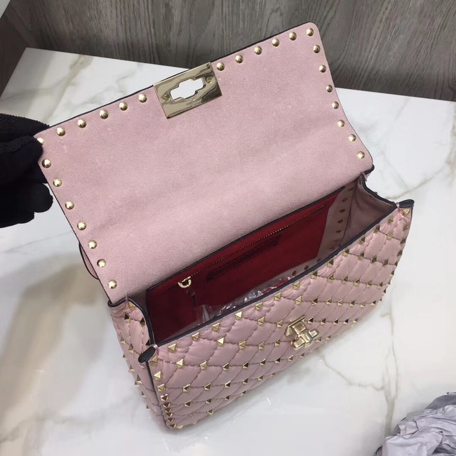 VALENTINO Quilted leather shoulder bag 45276 pink