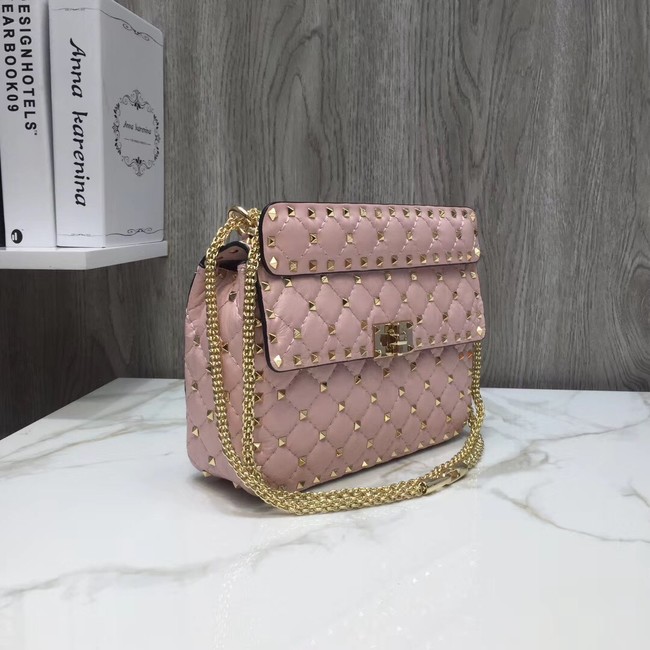 VALENTINO Quilted leather shoulder bag 45276 pink