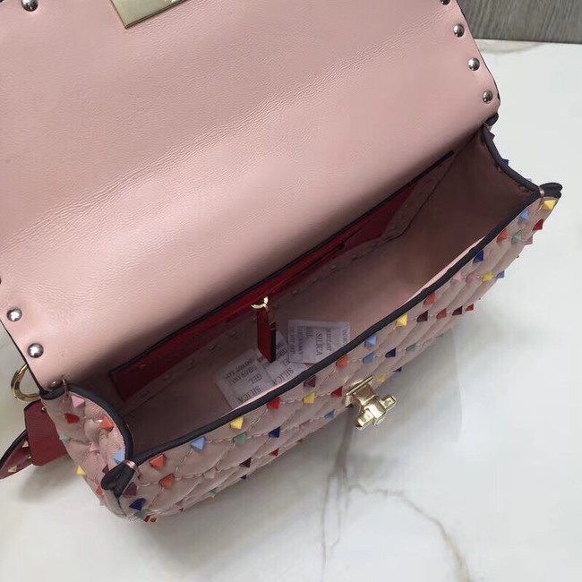 VALENTINO Quilted leather shoulder bag A45276 pink