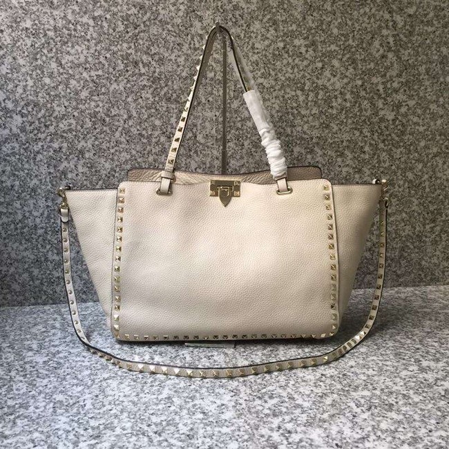 VALENTINO Rockstud large tote 0973 white