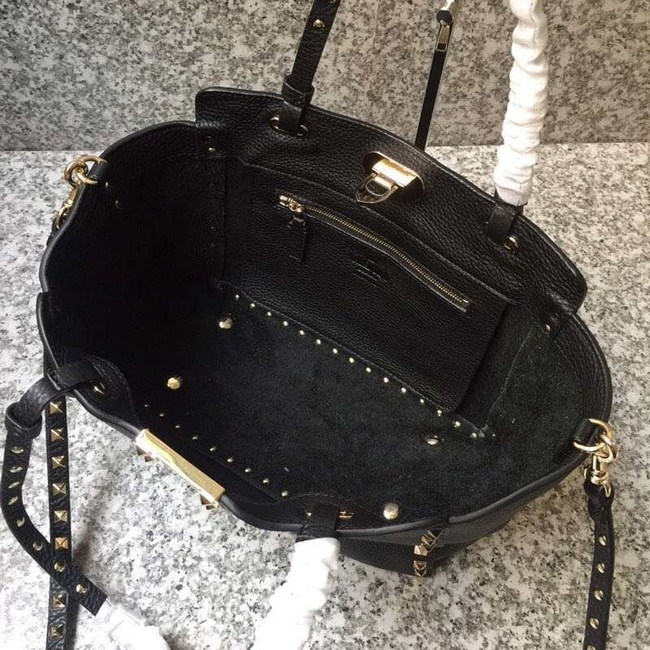 VALENTINO Rockstud medium tote 0972 black