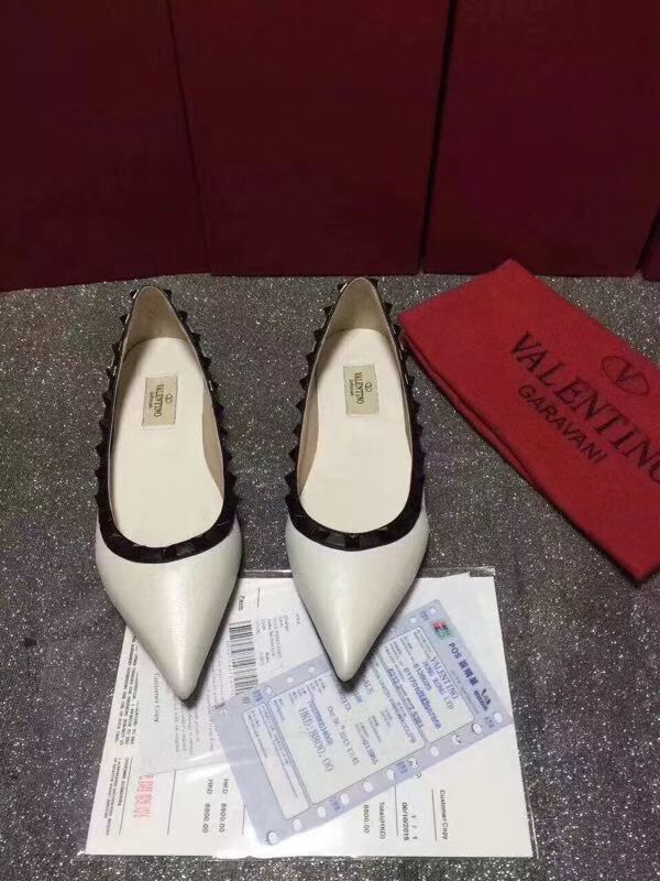 Valentino Leather Sandal Shoes V80663 White