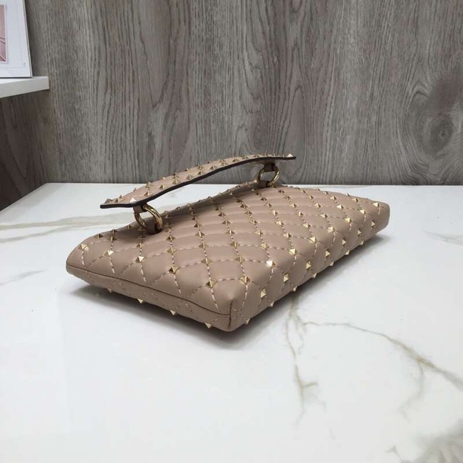 VALENTINO leather clutch 0125 apricot