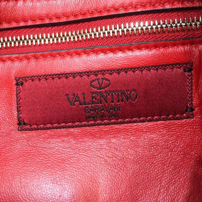 VALENTINO leather clutch 0125 red