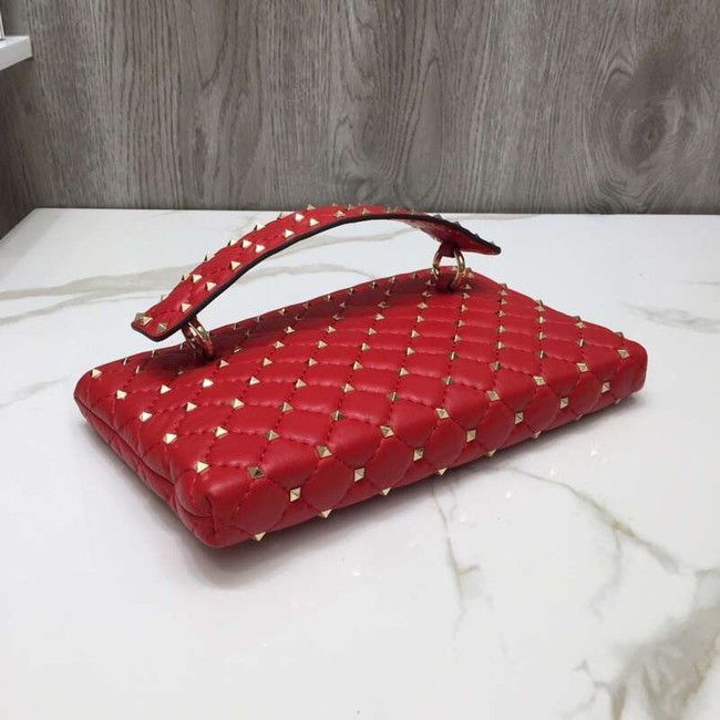 VALENTINO leather clutch 0125 red