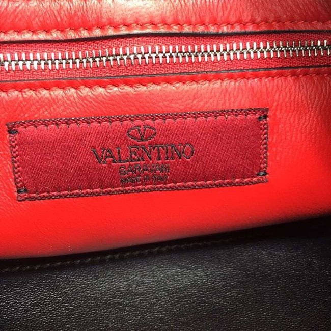 VALENTINO leather clutch 0125 silver