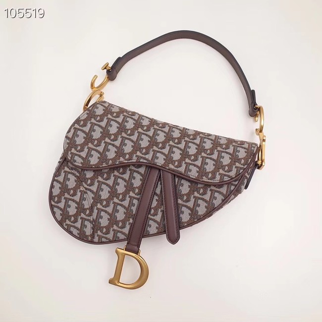 Dior SADDLE BAG CANVAS M0446 Wine