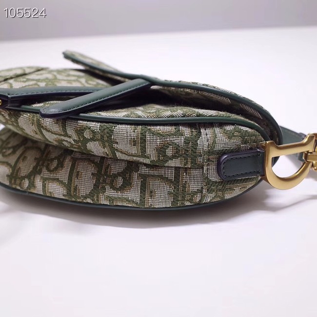 Dior SADDLE BAG CANVAS M0446 green