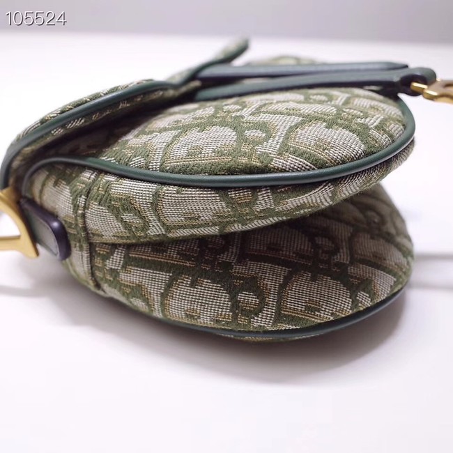 Dior SADDLE BAG CANVAS M0446 green