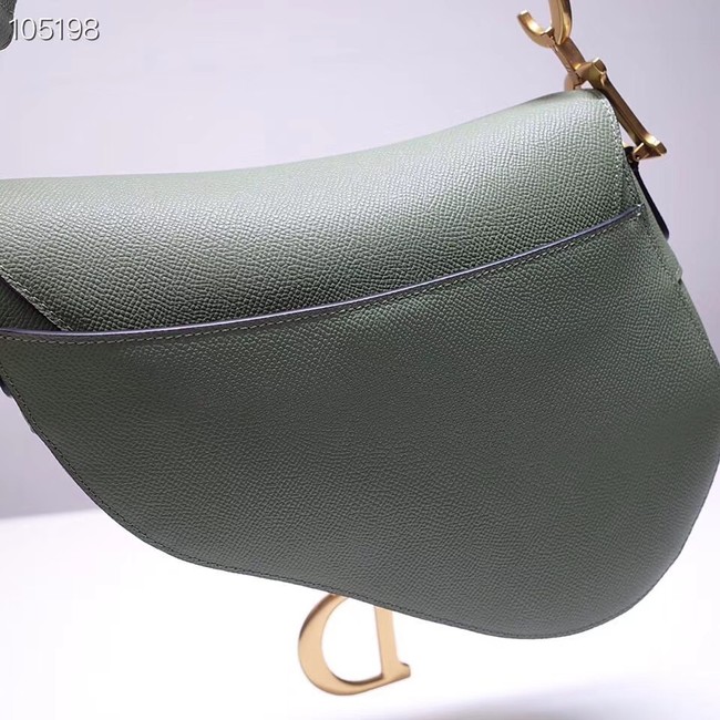 Dior SADDLE-TAS VAN KALFSLEER M0446CW green