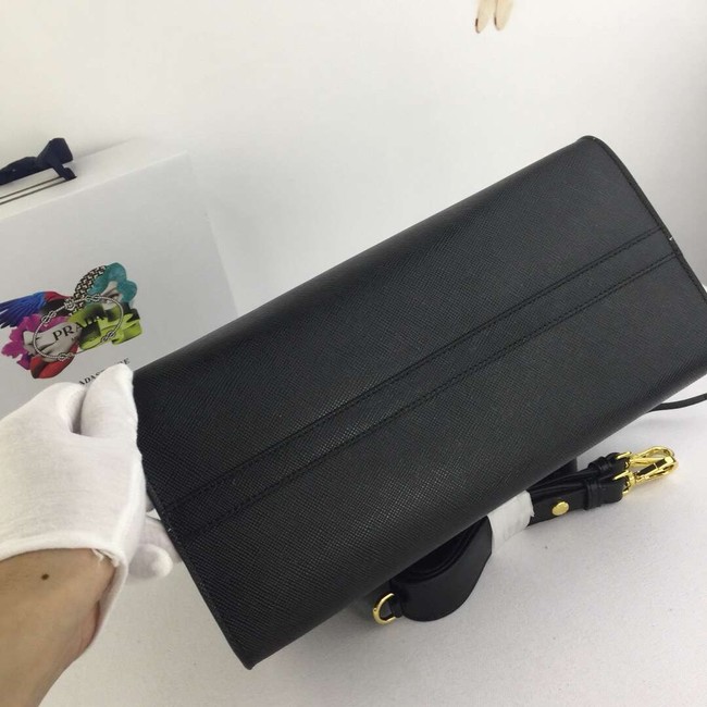 Prada Calfskin Leather Shoulder Bag 1BA155-1 black