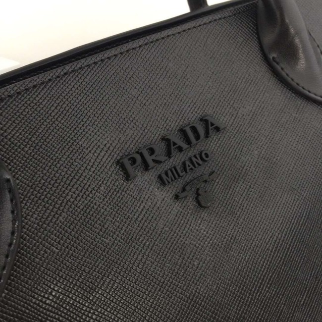 Prada Calfskin Leather Shoulder Bag 1BA155-1 black