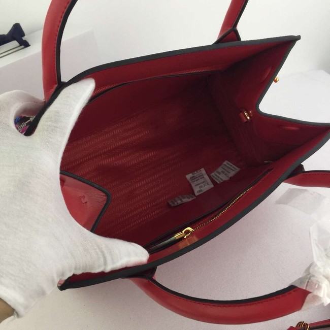 Prada Calfskin Leather Shoulder Bag 1BA155-1 red