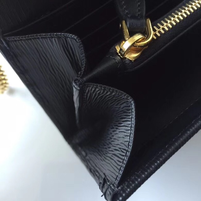 Prada Calfskin Leather Shoulder Bag 1BP290 black