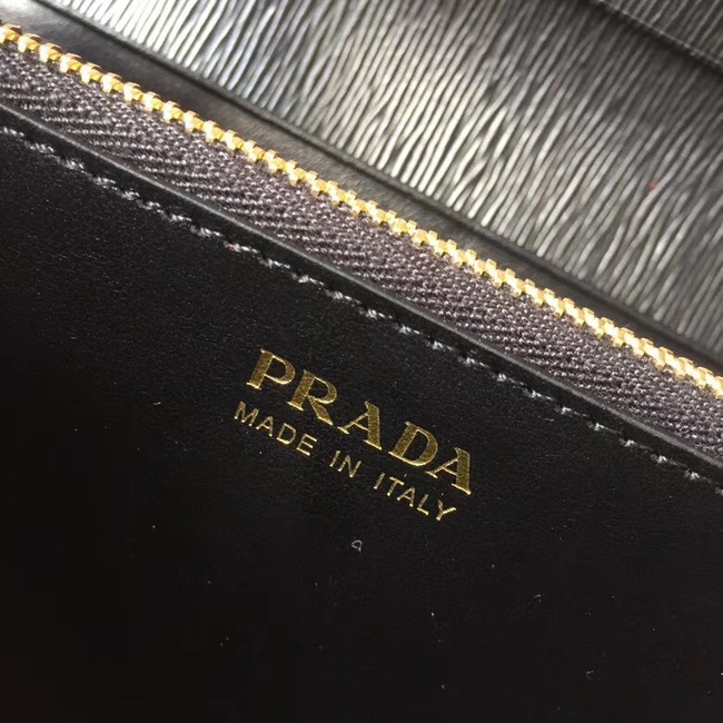 Prada Leather Wallet 1MH132 black