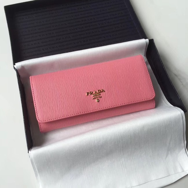 Prada Leather Wallet 1MH132 pink