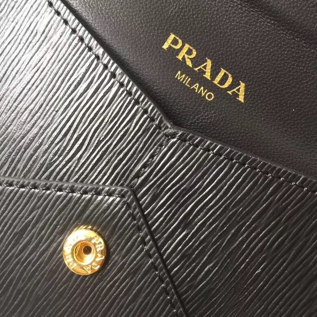 Prada Saffiano leather document holder 1MF175 black