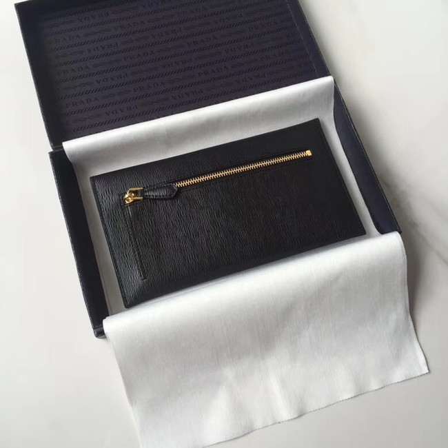 Prada Saffiano leather document holder 1MF175 black