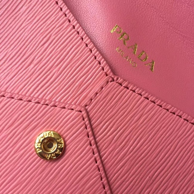 Prada Saffiano leather document holder 1MF175 pink