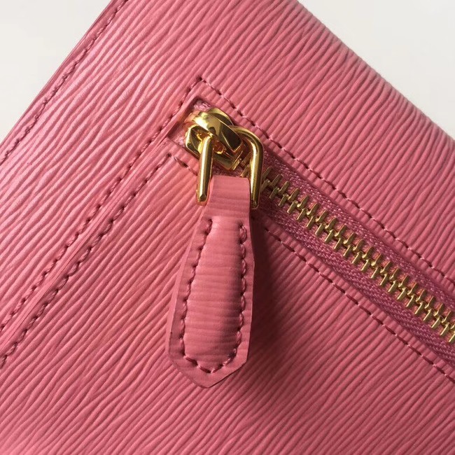 Prada Saffiano leather document holder 1MF175 pink