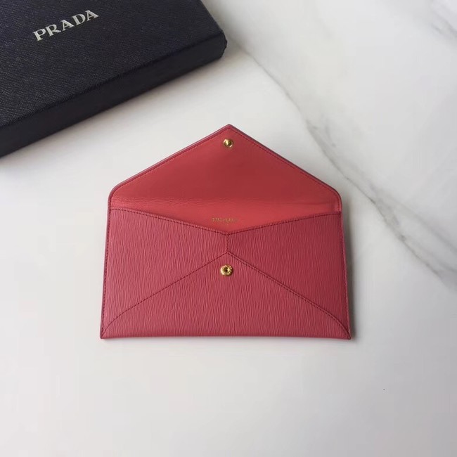 Prada Saffiano leather document holder 1MF175 red