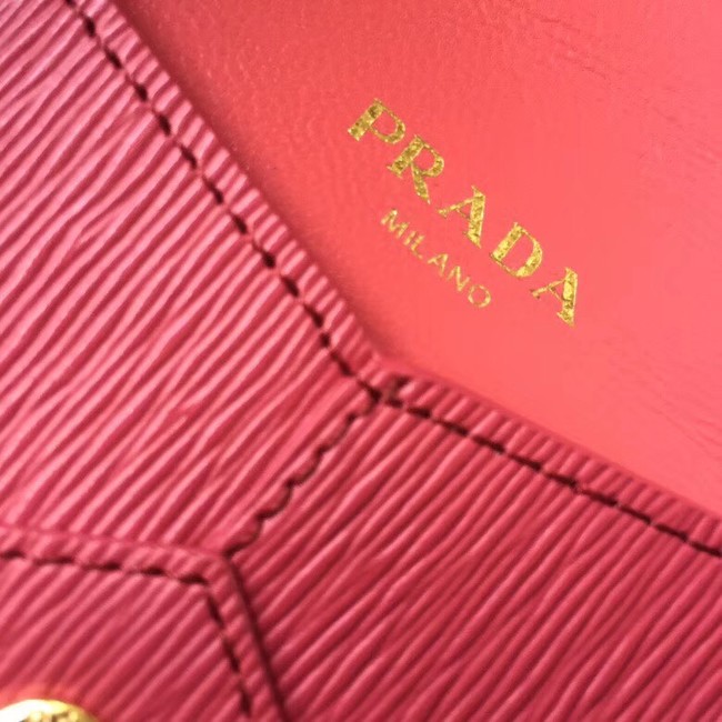 Prada Saffiano leather document holder 1MF175 red