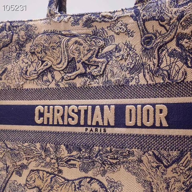 DIOR BOOK TOTE BAG TOILE DE JOUY M1286ZT blue