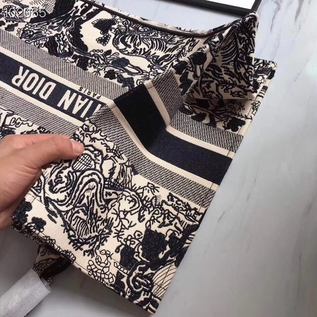 DIOR BOOK TOTE BAG TOILE DE JOUY M1286ZT off-white