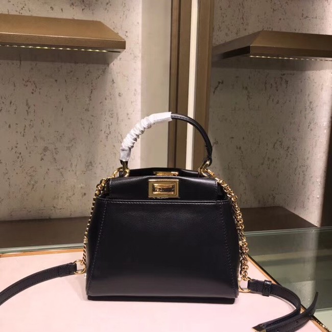 Fendi PEEKABOO XS black leather mini-bag 8BN309A