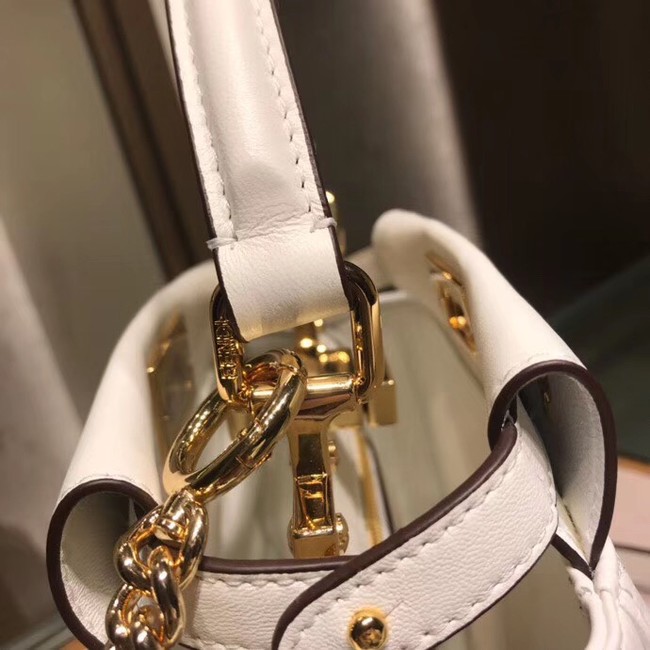 Fendi PEEKABOO XS white leather mini-bag 8BN309A