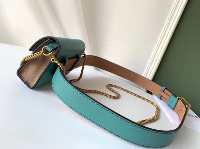 GIVENCHY GV3 leather and suede mini bumbag 1127 blue