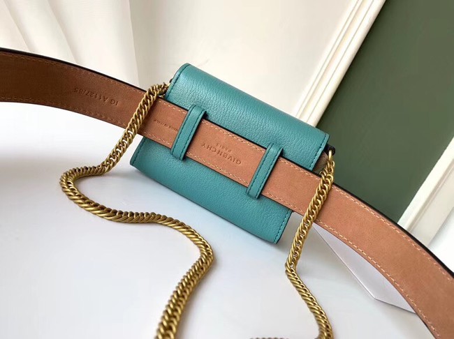 GIVENCHY GV3 leather and suede mini bumbag 1127 blue