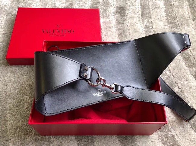 VALENTINO leather belt bag 0056 black