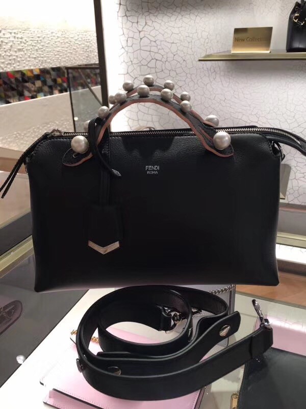 Fendi BY THE WAY REGULAR leather Boston bag 8BL124A black