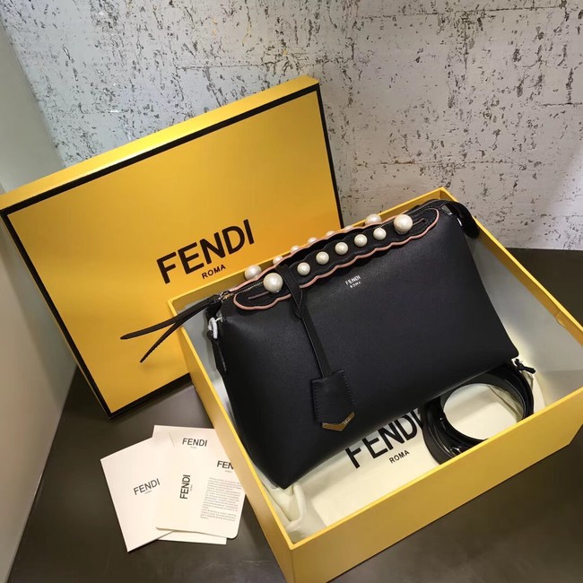 Fendi BY THE WAY REGULAR leather Boston bag 8BL124A black