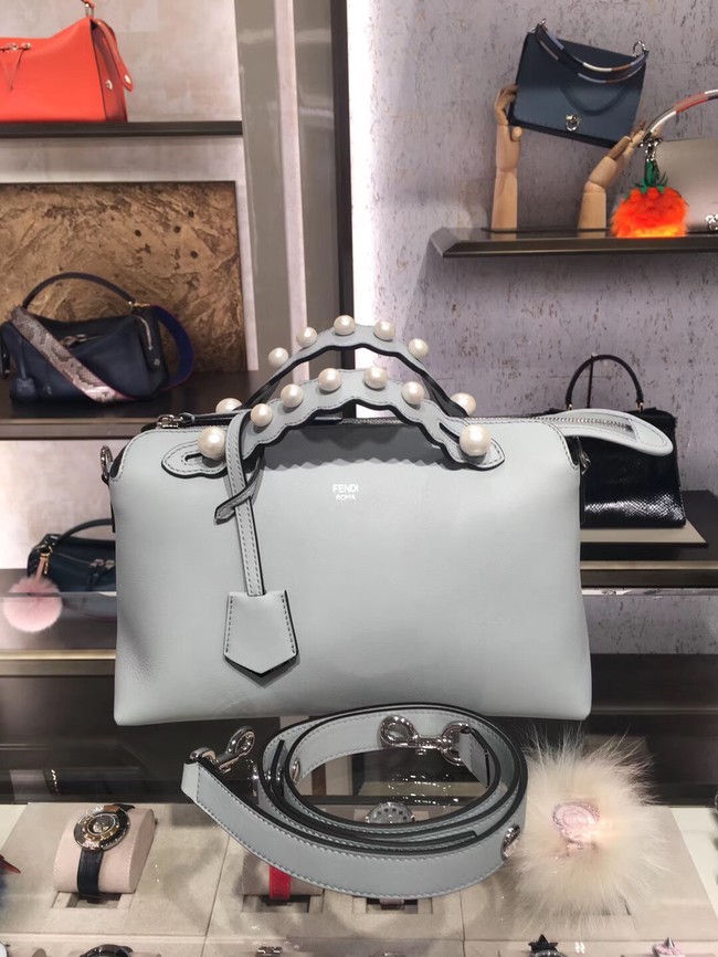 Fendi BY THE WAY REGULAR leather Boston bag 8BL124A white