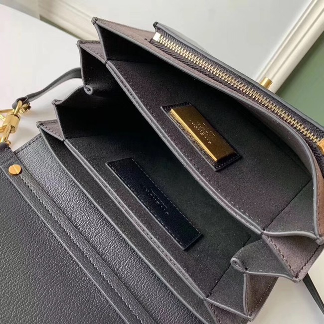 GIVENCHY GV3 leather and suede shoulder bag 9989 black