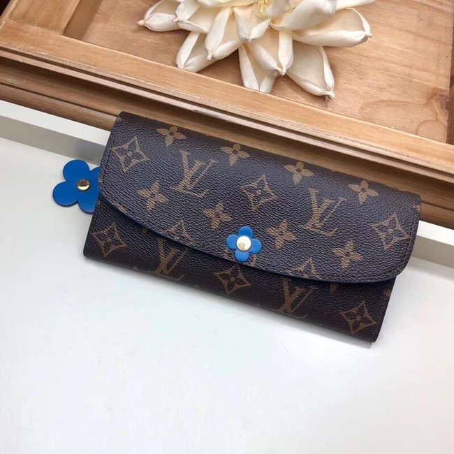 Louis Vuitton EMILIE WALLET M63895 Bleu Jean Blue