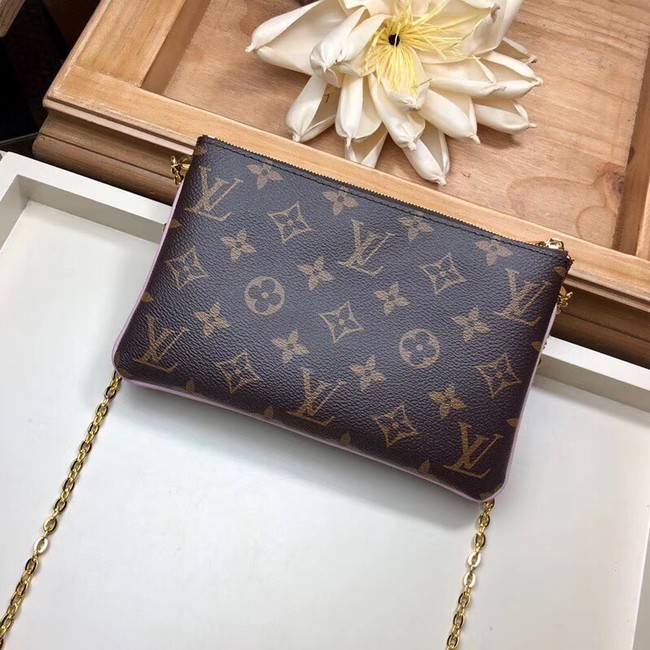 Louis Vuitton POCHETTE DOUBLE ZIP M63905 red