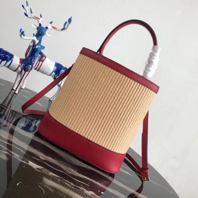 Prada Double Medium bag 1BA210 red