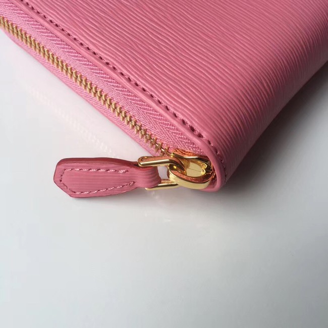 Prada Leather Large Zippy Wallets 1ML505 pink