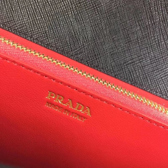 Prada Saffiano leather shoulder bag 1BP012-2 black