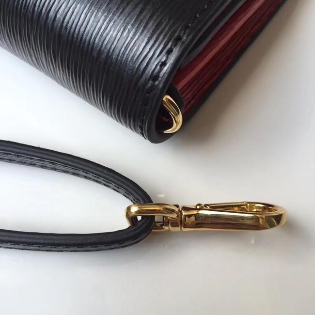 Prada leather mini-bag 1DF003 black&red
