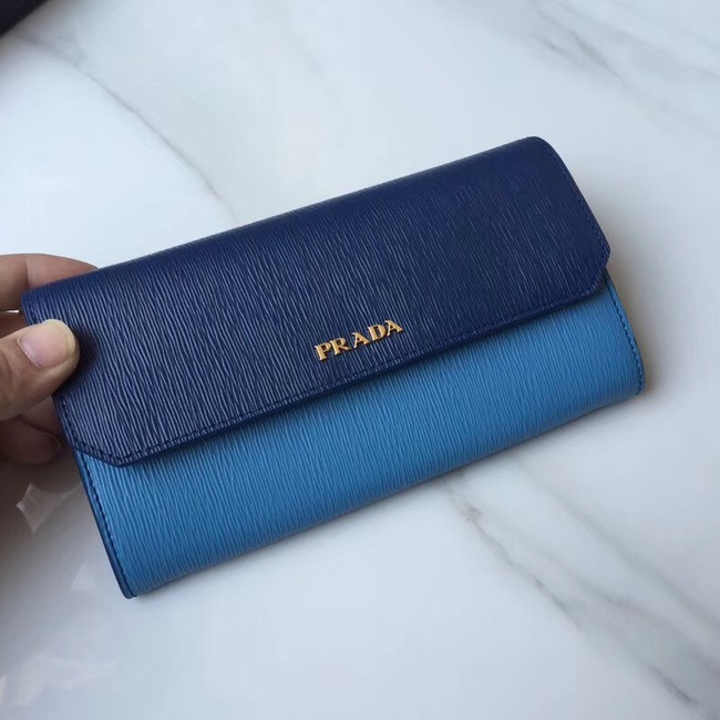Prada leather mini-bag 1DF003 blue