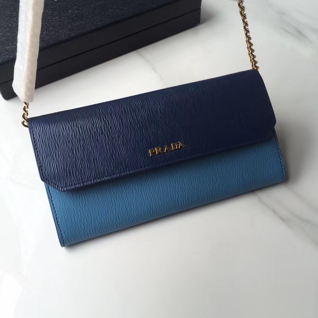 Prada leather mini-bag 1DH002 blue