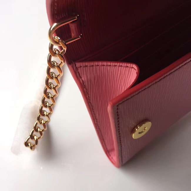 Prada leather mini-bag 1DH002 red