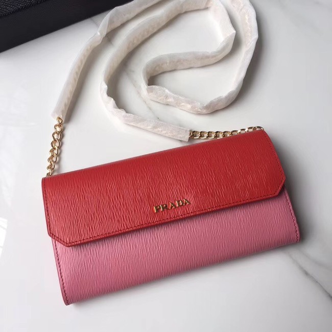 Prada leather mini-bag 1DH002 red