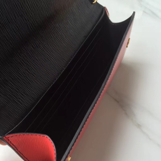 Prada leather mini-bag 1DH002 red&black